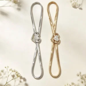 Cinturón elástico corazón strass