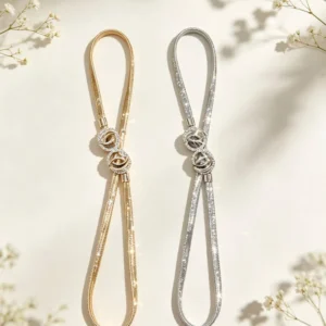 Cinturón elástico doble aro strass