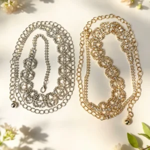 Cinturón strass círculos
