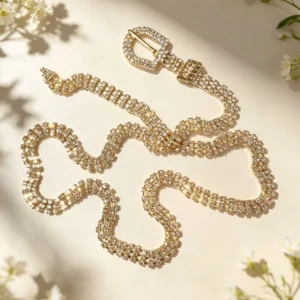 Cinturón strass brillante