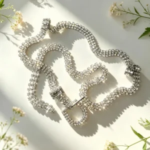 Cinturón strass brillante