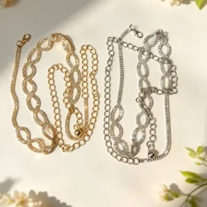 Cinturón strass eslabón