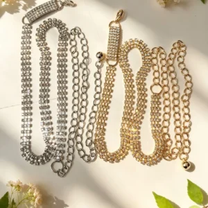 Cinturón strass brillante