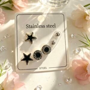 AROS EN SET 3PARES PLATEADO *12U MS 217