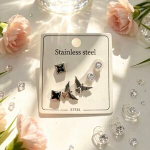 AROS EN SET 3PARES PLATEADO *12U MS 213