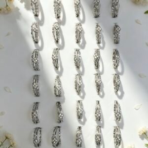 SET DE 3 ANILLOS APILABLES PLATEADO  X24U MS 0045