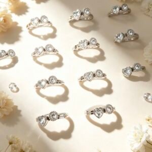 SET DE 2 ANILLOS APILABLES PLATEADO X24U MS 0025