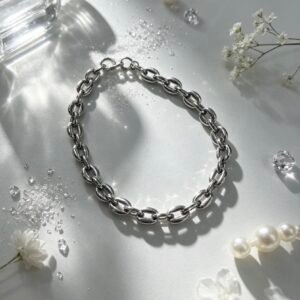PULSERA GRANO DE CAFE PLATEADA YYS-7064