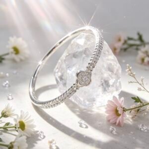 PULSERA CLAVA PLATEADA MS-3330