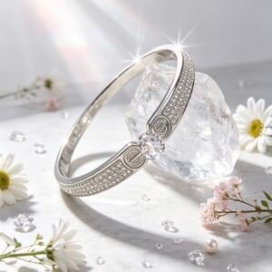 PULSERA CLAVA PLATEADA MS-3044