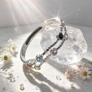 PULSERA CLAVA PLATEADA MS-3120
