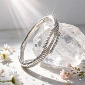 PULSERA CLAVA PLATEADA MS-3045