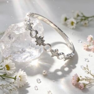 PULSERA CLAVA PLATEADA MS-3107
