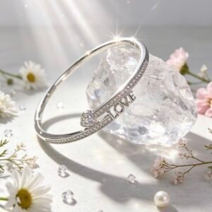 PULSERA CLAVA PLATEADA MS-3326
