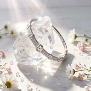 PULSERA CLAVA PLATEADA MS-3331