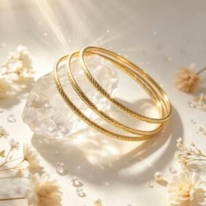 PULSERA JUEGO DE 3 CLAVAS DORADAS MS-3079