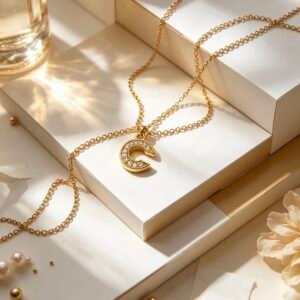 COLLAR LETRA DORADO C 2155