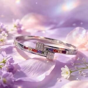 PULSERA CLAVA PLATEADA MS-3225