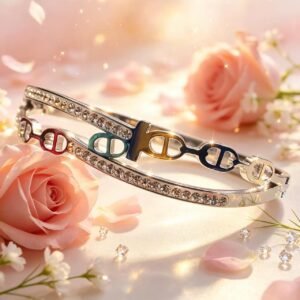 PULSERA CLAVA PLATEADA MS-3220