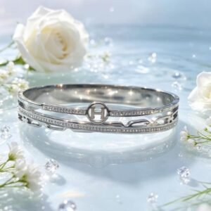 PULSERA CLAVA PLATEADA MS-3217