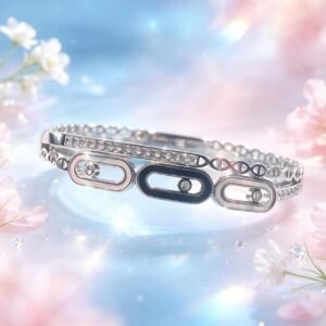 PULSERA CLAVA PLATEADA MS-3228