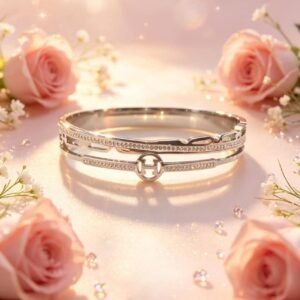 PULSERA CLAVA PLATEADA MS-3217