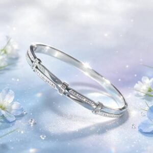 PULSERA CLAVA PLATEADA MS-3218